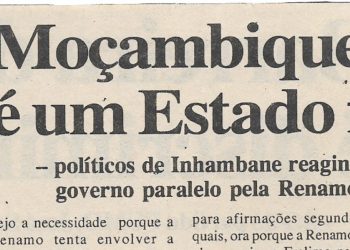 Moçambique não é um Estado federal – 12 de Janeiro de 2000