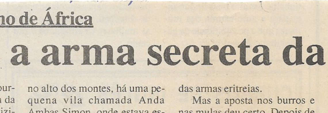 Guerra no Corno de África: Burro, a arma secreta da Etiópia – 23 de Maio de 2000