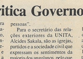 UNITA critica Governo Britânico– 07 de Julho de 2000