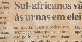 Sul-africanos vão amanhã às urnas em eleições locais – 4 de Dezembro de 2000