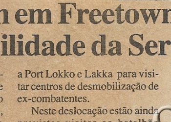 Kofi Annan em Freetown para pedir estabilidade da Serra Leoa – 4 de Dezembro de 2000