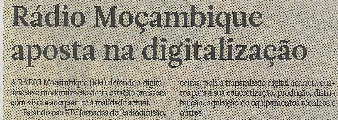 Rádio Moçambique aposta na digitalização – 07 de Outubro de 2022
