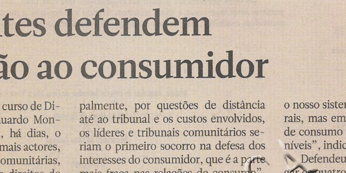 Estudantes defendem protecção ao consumidor – 04 de Outubro de 2022