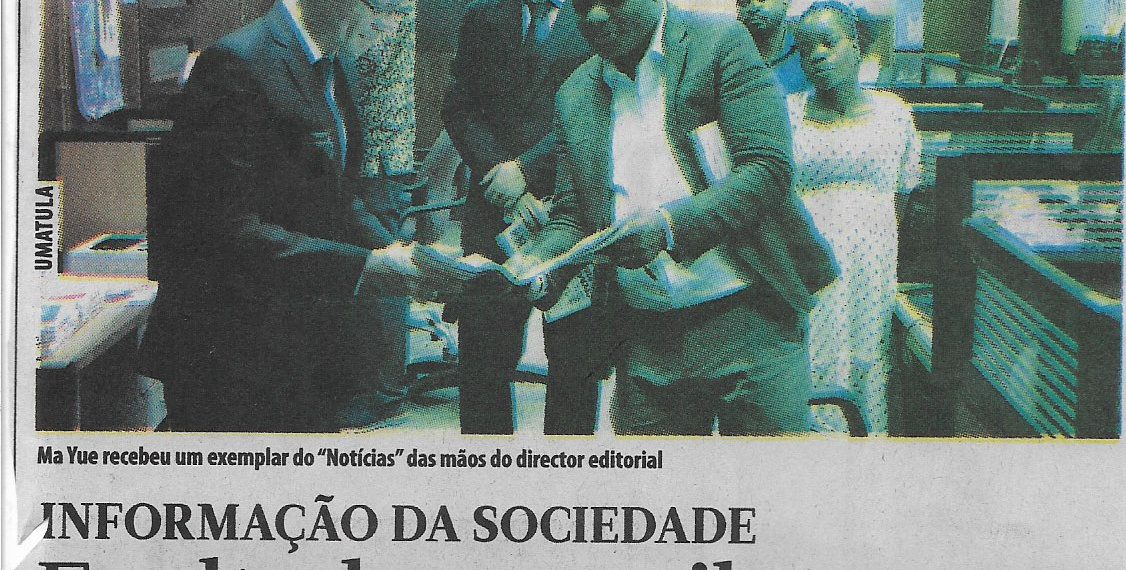Informação da sociedade: Exaltado contributo do “Notícias” – 20 de Abril de 2023