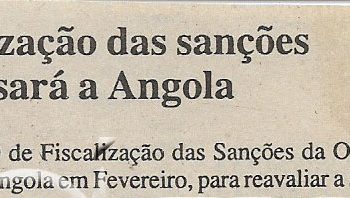 Fiscalização das sanções regressará a Angola – 21 de Janeiro de 2002