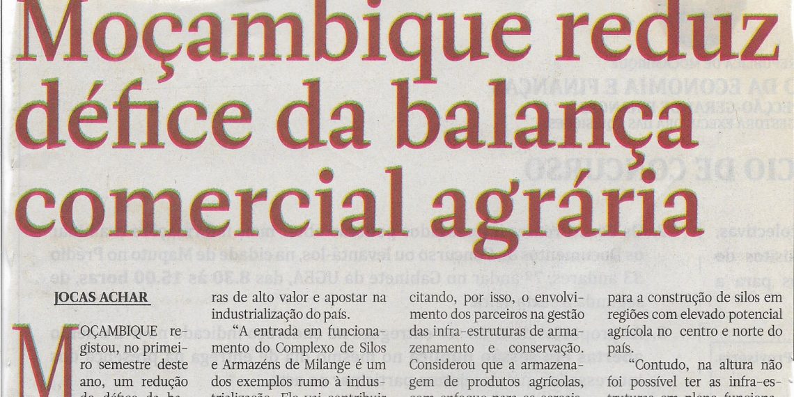 Moçambique reduz défice da balança comercial agrária – 12 de Agosto de 2022