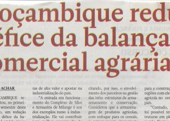Moçambique reduz défice da balança comercial agrária – 12 de Agosto de 2022