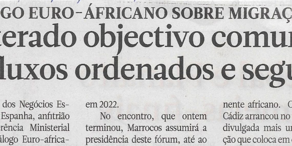 Diálogo euro – africano sobre migrações: Reiterado objectivo comum de fluxos ordenados e seguros – 15 de Dezembro de 2022