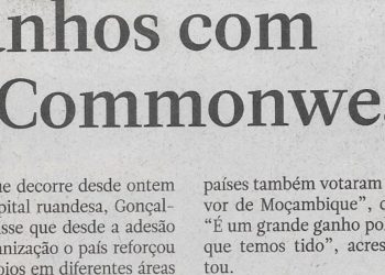 Houve ganhos com adesão à Commonwealth – 25 de Junho de 2029