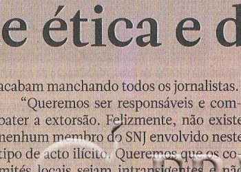 SNJ defende ética e deontologia – 11 de Fevereiro de 2023