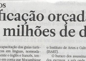 Locais históricos: Requalificação orçada em dois milhões de dólares –  14 de Fevereiro de 2023