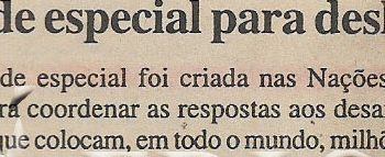 Unidade especial para deslocados – 10 de Janeiro de 2002