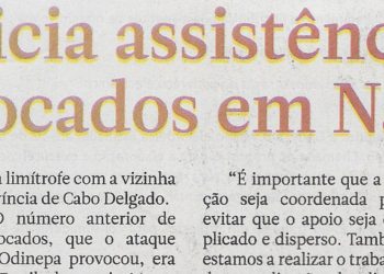 INGD Inicia assistência aos deslocados em Nampula – 03 de  Outubro de   2022