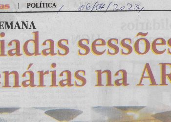 Adiadas sessões plenárias na AR – 06 de Abril de 2023