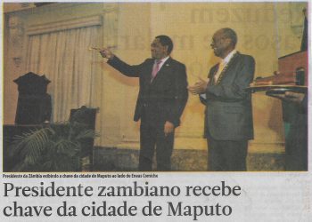 Presidente zambiano recebe chave da cidade de Maputo – 06 de Abril de 2023