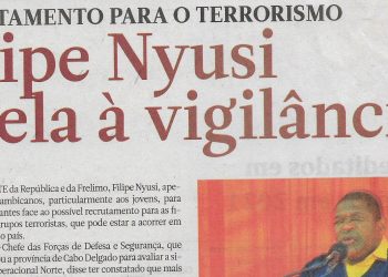 Recrutamento para o terrorismo: Filipe Nyusi apela à vigilância – 22 de Julho de 2022
