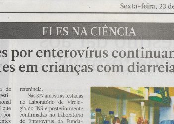Infecções por enterovírus continuam frequentes em crianças com diarreia aguda – 23 de Dezembro de 2022