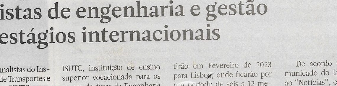Finalistas de engenharia e gestão com estágios internacionais – 23 de Dezembro de 2022