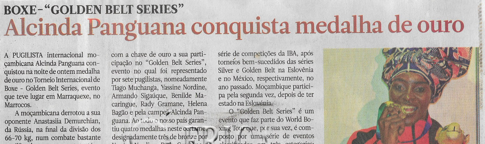 Boxe-“ GOLDEN BELT SERIES”: Alcinda Panguana conquista medalha de ouro ...