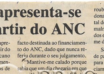 Boesak apresenta-se como mártir do ANC – 16 de Maio de 2000