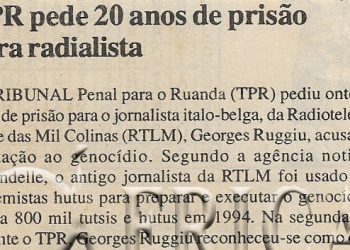 TPR pede 20 anos de prisão para radialista – 17 de Maio de 2000