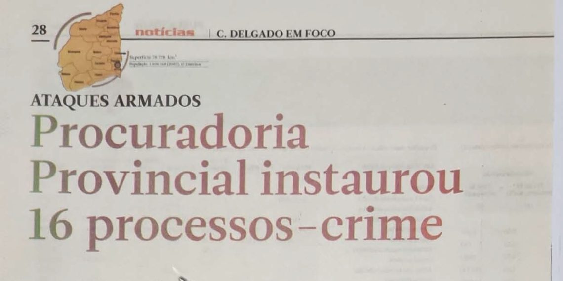 Ataques armados: Procuradoria Provincial instaurou 16 processos-crime – 31 de Outubro de 2008