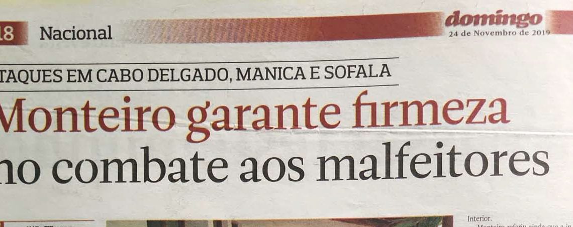 Monteiro garante firmeza no combate aos malfeitores – 24 de Novembro de 2019
