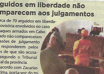 Arguidos em liberdade não comparecem aos julgamentos – 04 de Novembro de 2018