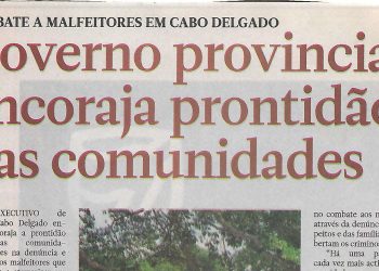 Governo provincial encoraja prontidão das comunidades – 24 de Dezembro de 2018