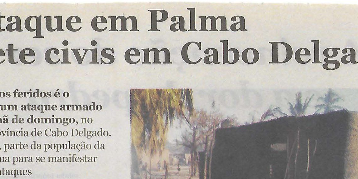 Novo ataque em Palma mata sete civis em Cabo Delgado – 15 de Janeiro de 2019