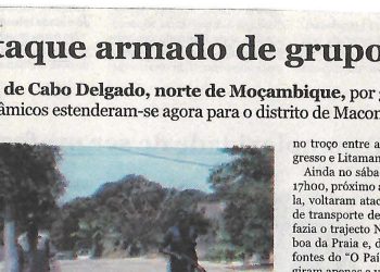 Macomia sofre ataque armado de grupos  radicais – 24 de Maio de 2018