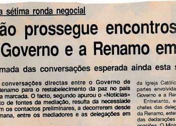 Mediação prossegue encontros com o Governo e a RENAMO em Roma – 24 de Julho de 1991