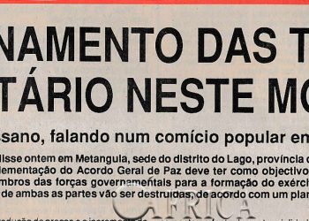 Acantonamento das tropas é prioritário neste momento – 20 de Abril de 1993