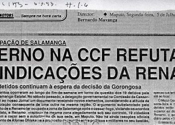 Governo na Comissão de Cessar-Fogo (CCF) refuta reivindicações da RENAMO – 5 de Julho de 1993