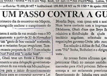 Mais um passo contra a guerra – 19 de Outubro de 1993
