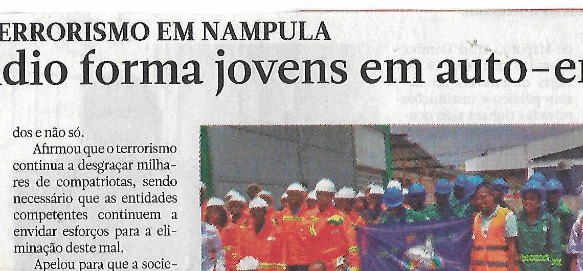 Vítimas de terrorismo em Nampula – Sant` Egidio forma jovens em auto-emprego – 2 de Janeiro de 2023