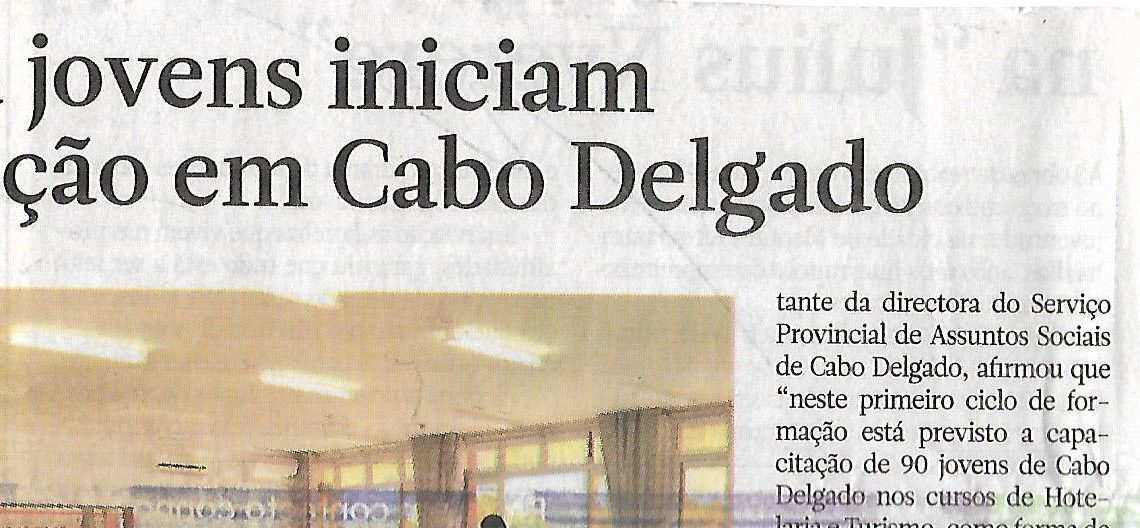 Noventa jovens iniciam capacitação em Cabo Delgado – 31 de Janeiro de 2023