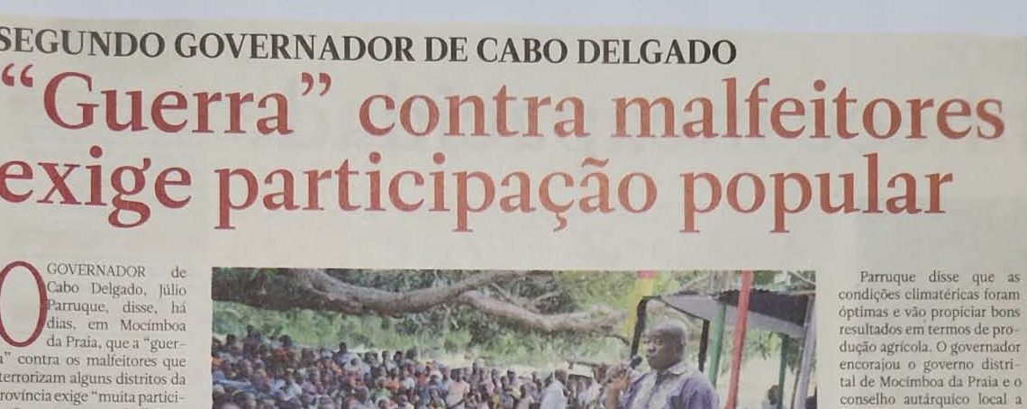 “Guerra” contra malfeitores exige participação popular – 03 de Abril de 2019