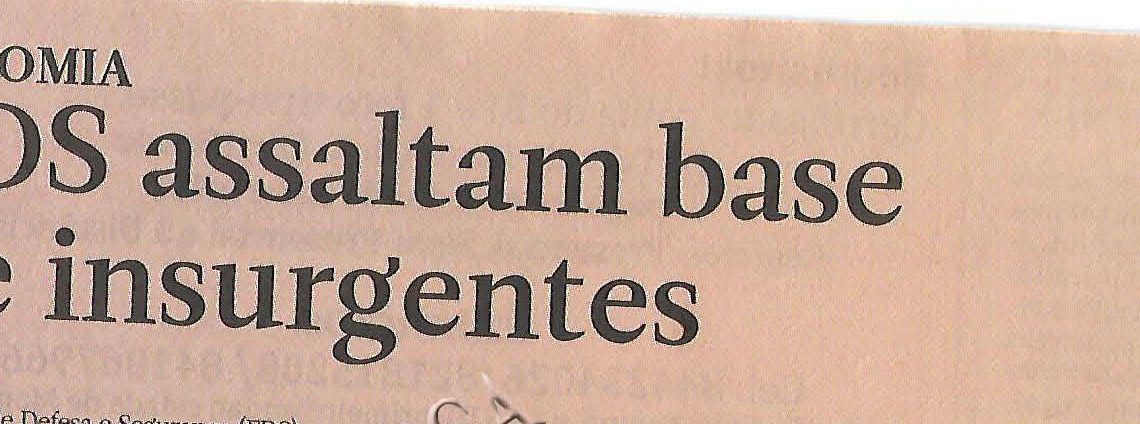 FDS assaltam base de insurgentes – 07 de Abril de 2019