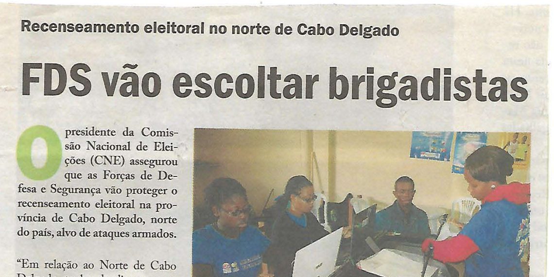 FDS vão escoltar brigadistas – 12 de Abril de 2019