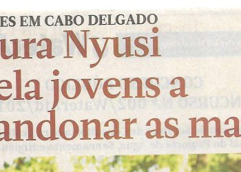 Isaura Nyusi apela jovens a abandonar as matas – 17 de Abril de 2019
