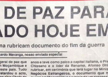 Acordo de paz para o país é assinado hoje em Roma – 3 de Outubro de 1992