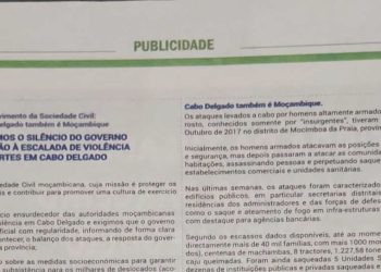 Repudiamos o silêncio do governo em relação à escalada de violência e mortes em Cabo Delgado – 29 de Maio de 2020