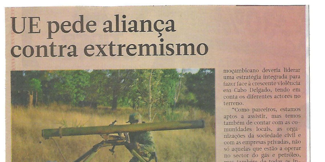 UE pede aliança contra extremismo – 29 de Novembro de 2019