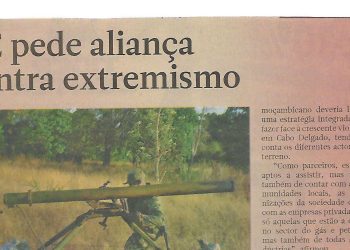 UE pede aliança contra extremismo – 29 de Novembro de 2019