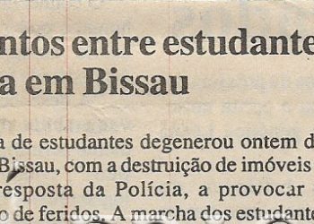 Confrontos entre estudantes e Polícia em Bissau – 13 de Fevereiro de 2001