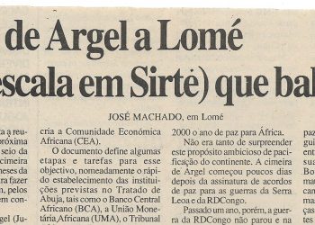 OUA: De Argélia a Lomé (com escala em Sirte) que balanco – 10 de Julho de 2000