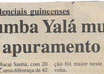 Kumba Yalá muito à frente no apuramento parcial – 18 de Janeiro de 2000