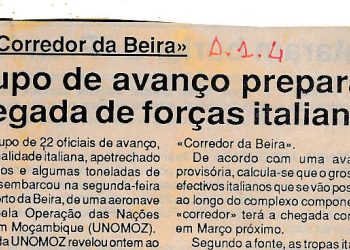 Grupo de avanço prepara chegada de forças italianas – 24 de Fevereiro de 1993