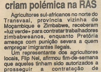 Imigrantes ilegais criam polémica na RAS – 05 de Dezembro de 1994
